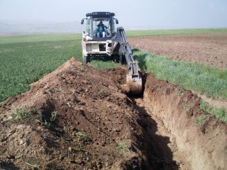 Koyunlara ’hendekli’ önlem