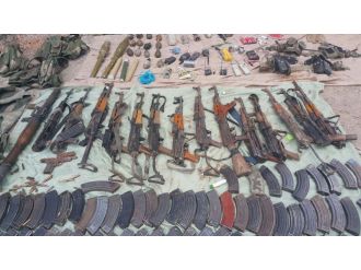 Nusaybin’de çok sayıda silah ve mühimmat ele geçirildi