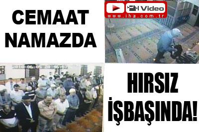 Ayakkabı hırsızı iş başında