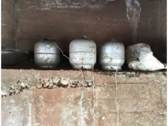 Köprü altındaki tuzak imha edildi