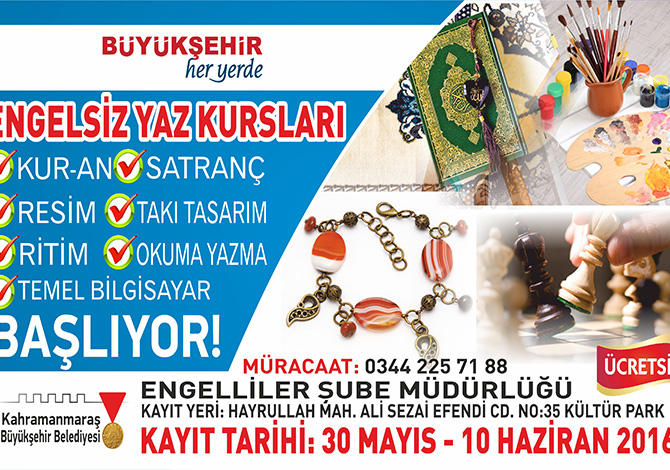 Büyükşehir’den Engelsiz Yaz Spor Okulu Ve Kursları