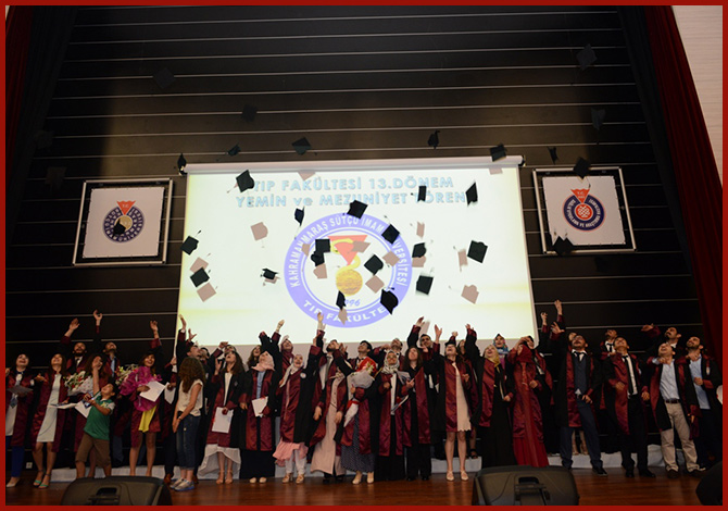 KSÜ Tıp Fakültesi Öğrencileri Doktorluğa İlk Adımlarını Attı