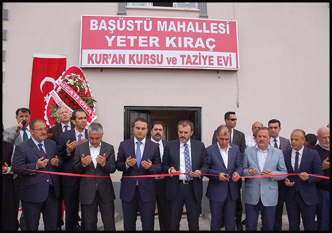 "Yeter Kıraç Kuran Kursu ve Taziye Evi" Dualarla Açıldı