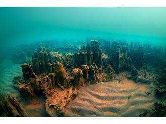 Van Gölü’nde yeni mikrobiyalit alanları bulundu