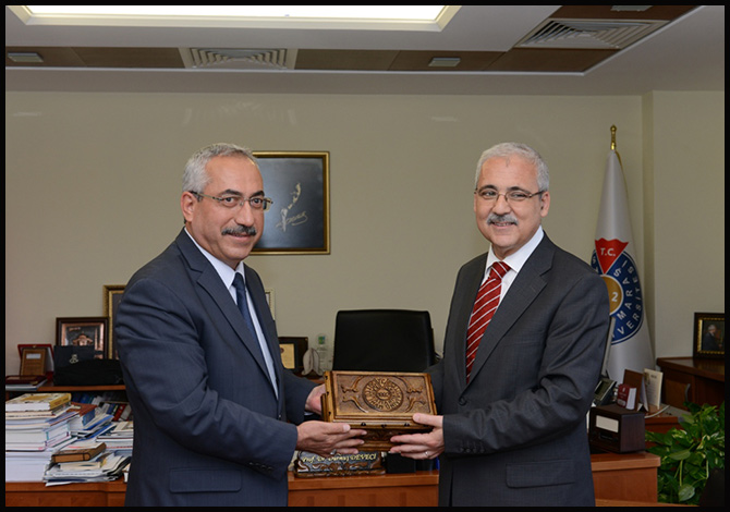 Vali Güvençer Rektör Deveci’ye Veda Ziyaretinde Bulundu
