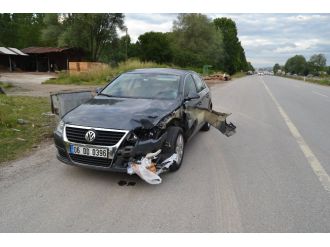 Feci şekilde can verdi: Pidesi aracın tamponunda kaldı