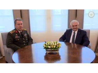 Başbakan Yıldırım Orgeneral Akar’ı kabul etti