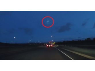 Meteorun düşme anı kamerada