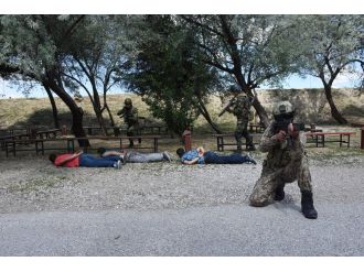 Tatbikat gerçeğini aratmadı