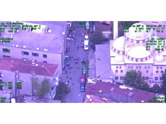 Helikopter destekli kaçak sigara operasyonu kamerada