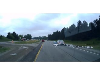 Otoyolda faciadan dönüldü !