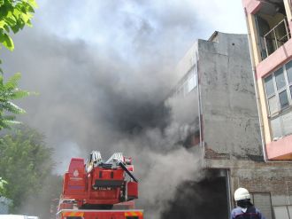 Bayrampaşa Sanayi Sitesinde yangın
