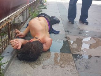 Taksim’de içler acısı görüntü