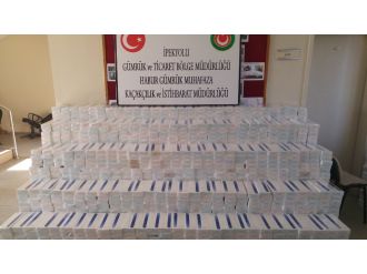 Akaryakıt tankerinde 37 bin paket kaçak sigara