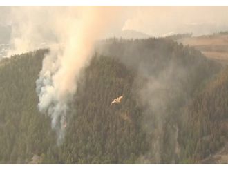 Kumluca’daki yangın havadan görüntülendi