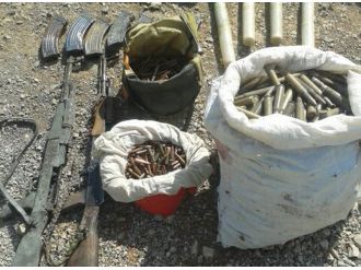 Hakkari’de çok sayıda silah ve mühimmat ele geçirildi