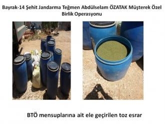 PKK’nın finans kaynağı uyuşturucular imha edildi