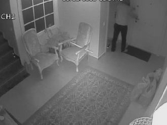 Villaya giren hırsızı köpek kovaladı