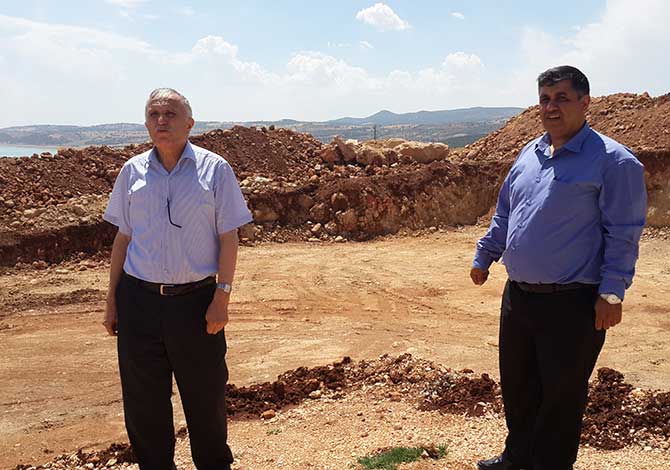 Pazarcık Yatılı Hafızlık Kur'an Kursu İnşaatını Gezdi