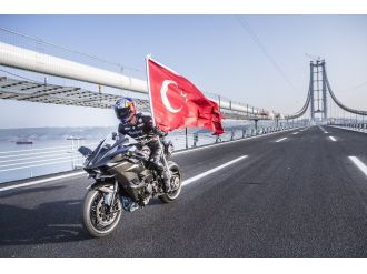 Osmangazi Köprüsü’nden 400 kilometreyle geçti