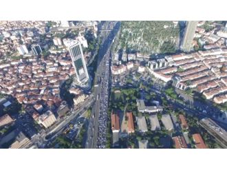İstanbul trafiği havadan görüntülendi
