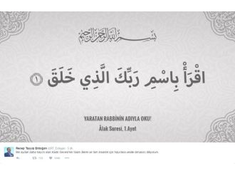 Cumhurbaşkanı Erdoğan’dan Kadir Gecesi paylaşımı