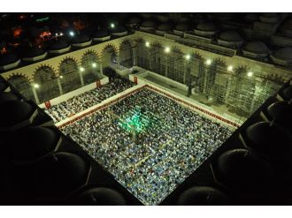 Çamlıca Cami’nde ilk namaz kılındı