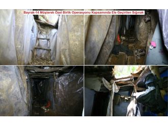 6 bölümden oluşan PKK sığınağı imha edildi