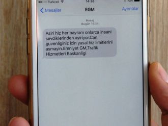 Emniyetten sürücülere SMS’li uyarı