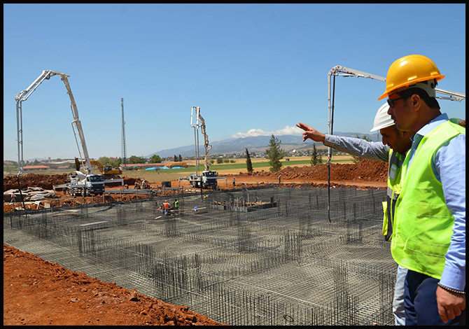 Türkoğlu Devlet Hastanesinin Temeli Atıldı