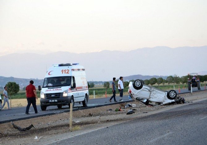 Otomobil Takla Attı:1 Yaralı