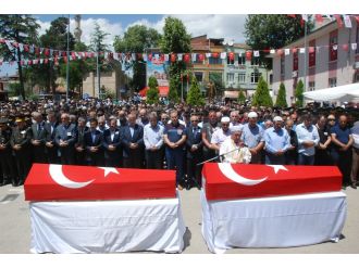 Düşen helikopterdeki anne kıza veda