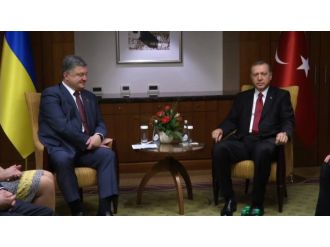 Erdoğan Poroşenko ile görüştü