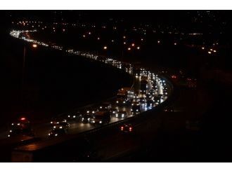 TEM otoyolunda trafik yoğunluğu
