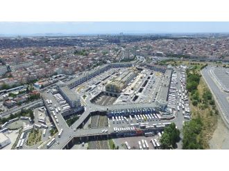 İstanbul Otogarındaki son durum havadan görüntülendi