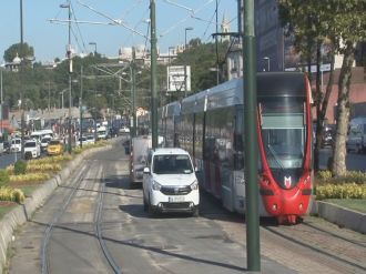 Tramvay seferleri durduruldu