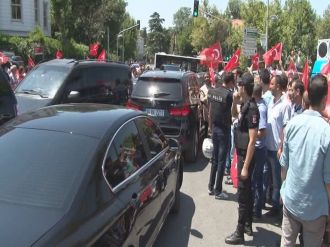 Erdoğan’a coşkulu karşılama