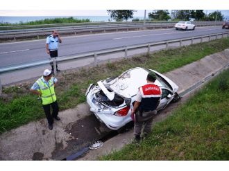 Ünye’de trafik kazası: 1’i ağır 5 yaralı