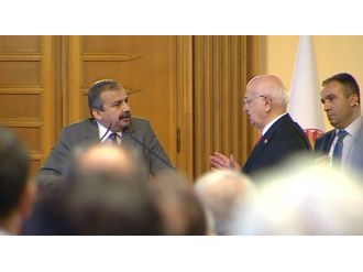 Meclis Başkanının kabulünde ’Öcalan’ gerginliği