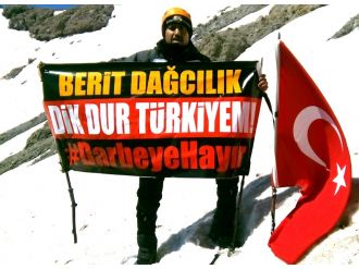 Darbeciler Erciyes’in zirvesinden lanetlendi