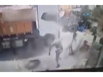 Hava bastığı lastik patladı, hayatını kaybetti