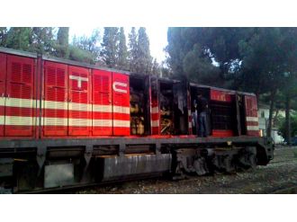 Yolcu dolu trende yangın dehşeti