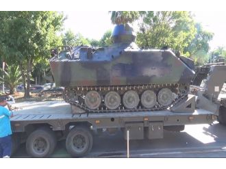 İstanbul Emniyet Müdürlüğündeki son tank kaldırıldı