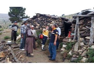 Yaylada mahsur kalan 77 yaşındaki hasta 7 saatte kurtarıldı