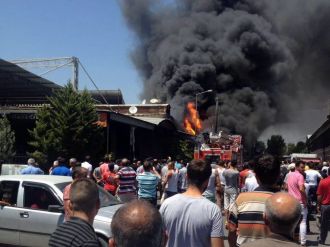 Mersin’de korkutan yangın