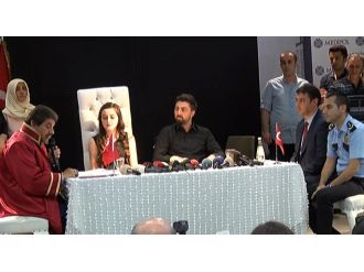 Hainlere karşı koyarken yaralandı: Hastanede evlendi