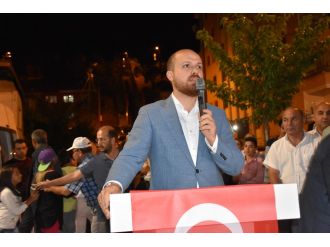 Cumhurbaşkanı Erdoğan’ın oğlu demokrasi nöbetinde