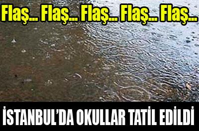 Okullara yağmur tatili