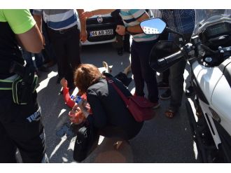 Çarptığı yayanın yakınlarınca darp edildi