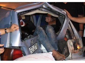 Film sahnelerini aratmayan kaza!